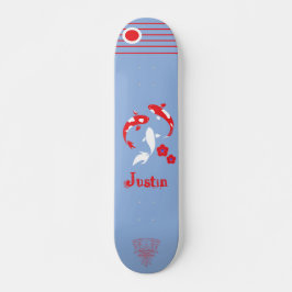 Japanska samuraiskateboard med namn mini skateboard bräda 18,5 cm