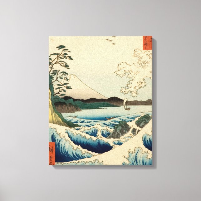 Japanska Satta Hiroshige Art Canvastryck (Framsida)