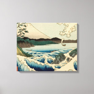 Japanska Satta Hiroshige Art Canvastryck