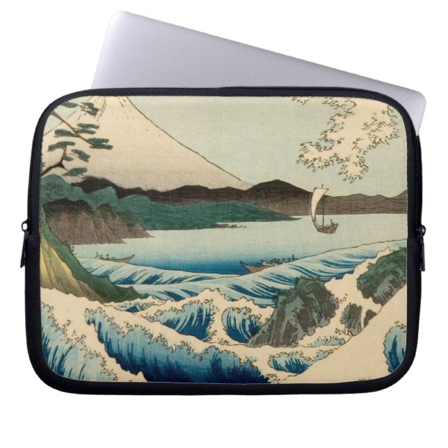 Japanska Satta Hiroshige Art Laptop Fodral (Framsidan)
