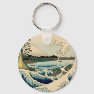 Japanska Satta Hiroshige Art Nyckelring