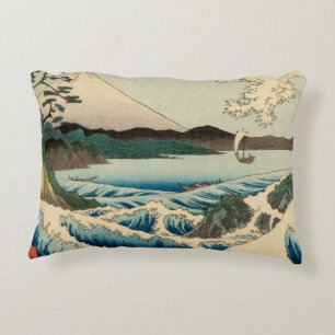 Japanska Satta Hiroshige Art Prydnadskudde