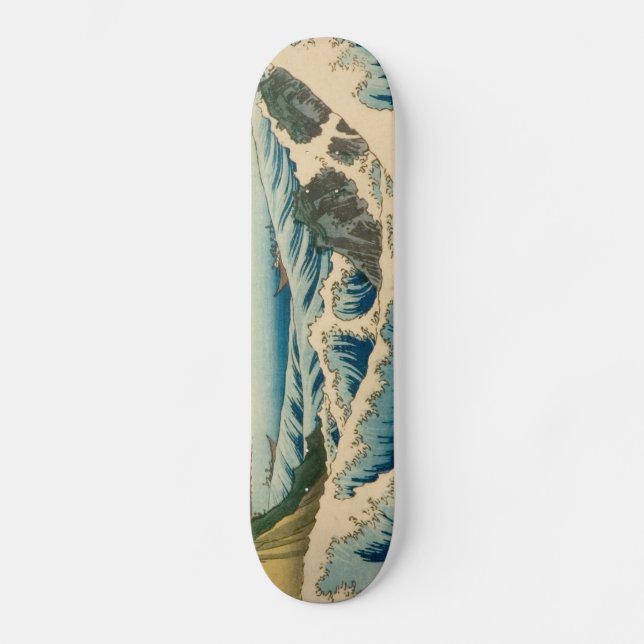 Japanska Satta Hiroshige Art Skateboard Bräda 19,5 Cm (Framsida)
