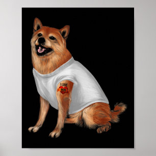 Japanska Shiba Inu Tattoo Hund älskare Pet Owners Poster