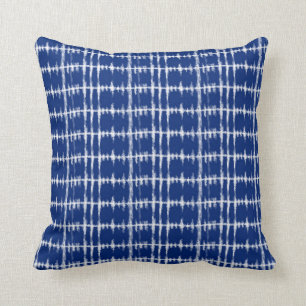 Japanska Shibori Tie Dye Skriv ut indigo Kudde