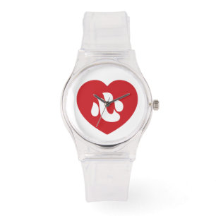 Japanska Shin Kanji Kokoro Hjärta 心 Armbandsur