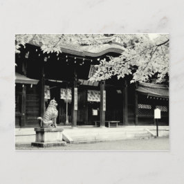 Japanska Shrine Vykort