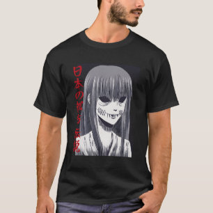 Japanska skräckkanji japanska urban Legends Aesth T Shirt