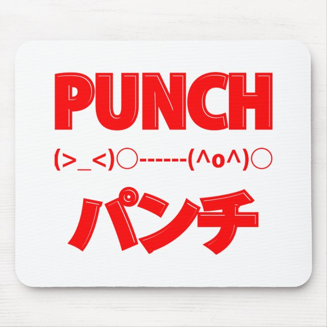 Japanska Slå emoticons Musmatta (Framsidan)