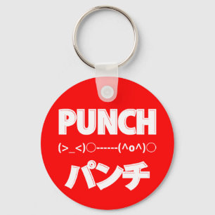 Japanska Slå emoticons Nyckelring