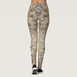 Japanska sommarblommor leggings