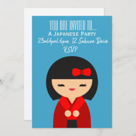 Japanska söta temat Japan party Inbjudningar