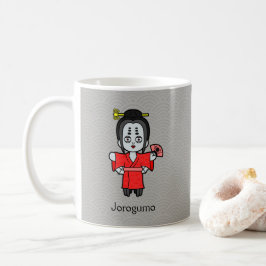 Japanska spindelkvinnan Jorogumo: Tecknad Yokai Kaffemugg
