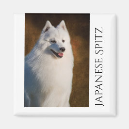 Japanska Spitz Fridge Magnet