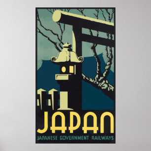 Japanska statens järnvägar, Vintage Poster