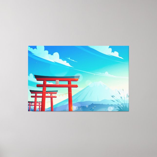 Japanska Stil Art Canvastryck (Framsida)