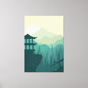 Japanska Stil Art Kanvastryck