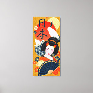 Japanska Stil Art Kanvastryck