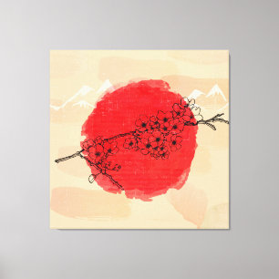 Japanska Stil Art Kanvastryck
