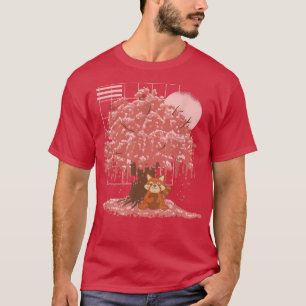Japanska Stil Cherry Blommar Sakura Japan Red Pan T Shirt