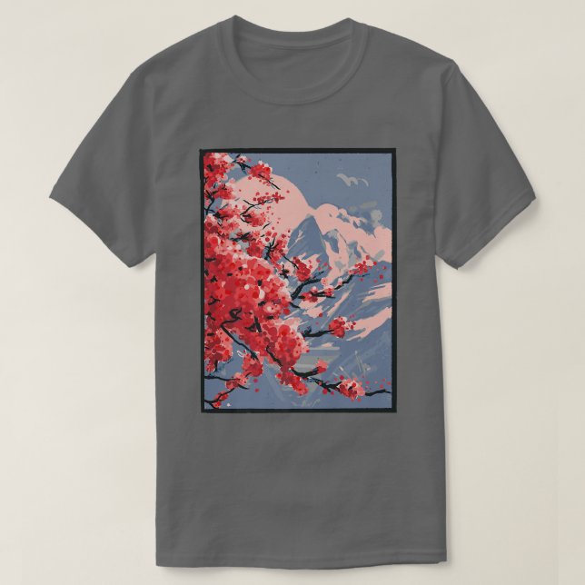 Japanska Stil Coola Vackaste T Shirt (Design framsida)