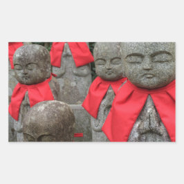 Japanska Stil Guardian Gudom, Japan Rektangulärt Klistermärke