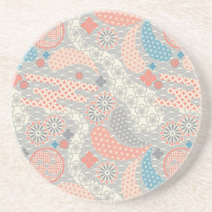 Japanska stil mönster. Illustration. Underlägg Sandsten