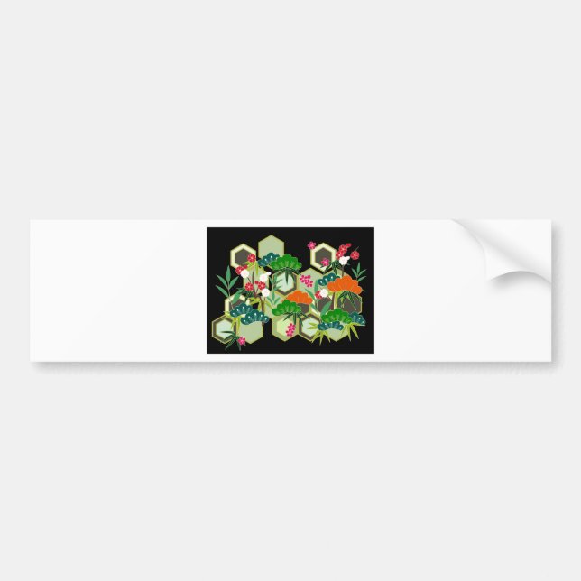 Japanska Stil, nyårsdagen Bildekal (Framsidan)