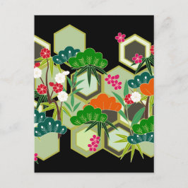 Japanska Stil, nyårsdagen Helg Vykort