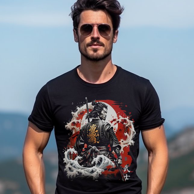 Japanska Stil Samurai Warrior T Shirt (Japanese Style Samurai Warrior Tshirt)