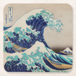 Japanska Stil, Wave Two-Tone Coffee Mugg Papprare  Underlägg Papper Kvadrat<br><div class="desc">Japansk Stil,  Big Wave,  Art,  Illustration,  Old japanese,  nature</div>