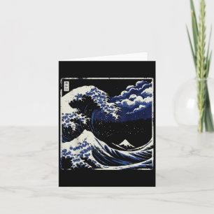 Japanska Stora Vågen Utanför Kanagawa Ukiyo-e Kons Kort