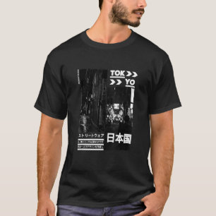 Japanska Streetwear Retro Aesthetic Graphic Fashio T Shirt