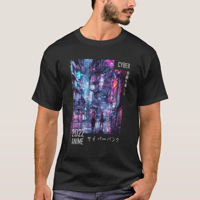Japanska Streetwear Tokyo Mode Aesthetic Graphi T Shirt (Framsida)