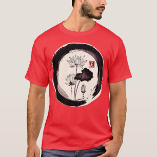 Japanska Sumi E Rosie Vatten Lily T Shirt
