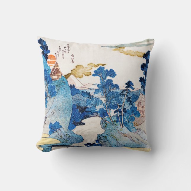 Japanska Sunrise Landscape, Kuniyoshi, Ukiyo-e Kudde (Framsida)