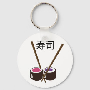 Japanska sushi Chopsticks Nyckelring
