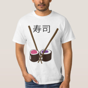 Japanska sushi Chopsticks T Shirt