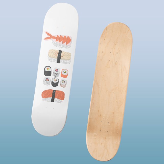 Japanska sushi mini skateboard bräda 18,5 cm (Sushi skateboard)
