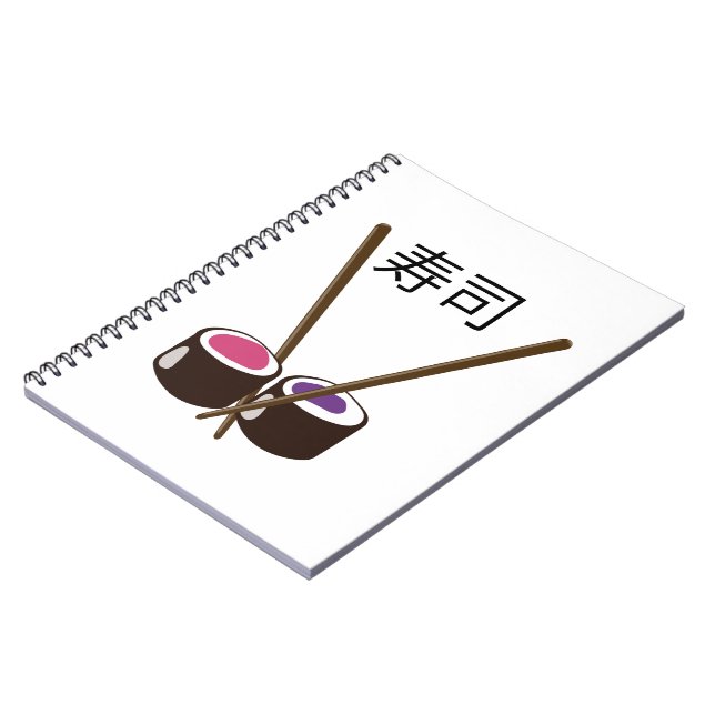 Japanska Sushi-pinnar Anteckningsbok (Vänstra Sidan)