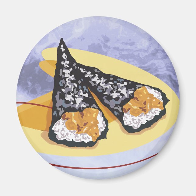 Japanska Sushi-rullar Magnet (Framsidan)