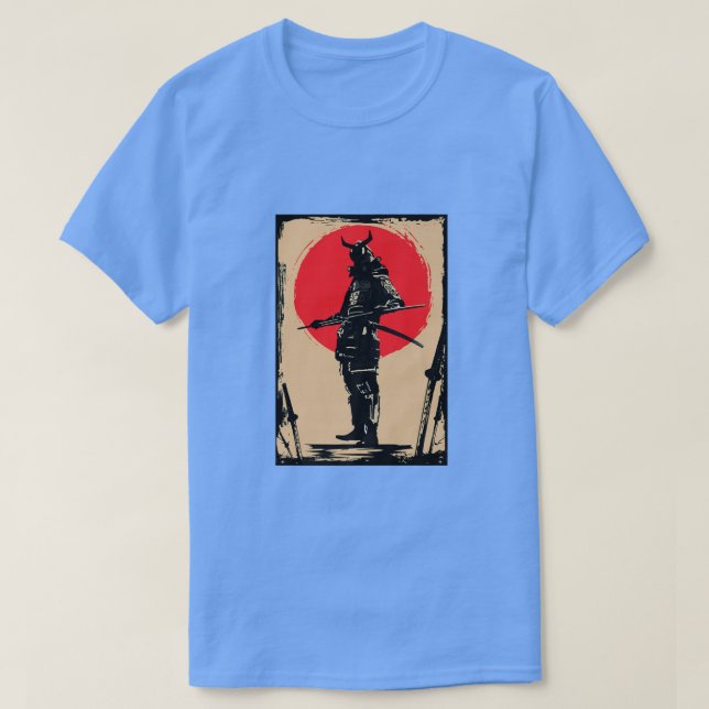 Japanska svärdmän Samurai Bushido Miyamoto Musash T Shirt (Design framsida)