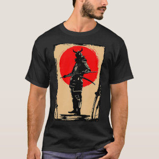 Japanska svärdmän Samurai Bushido Miyamoto Musash T Shirt