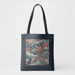 Japanska TattoArt Sea Dragons Tygkasse
