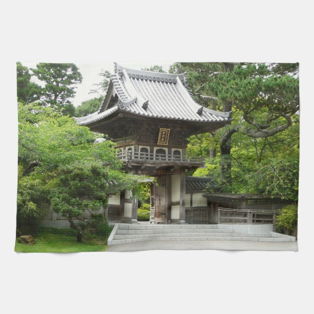 Japanska te-trädgården i San Francisco Kökshandduk (Horisontell)