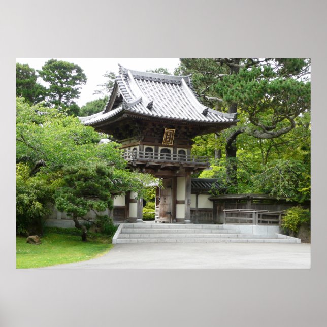 Japanska te-trädgården i San Francisco Poster (Framsidan)