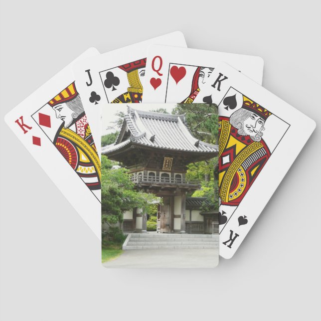 Japanska te-trädgården i San Francisco Spel Kort (Baksidan)
