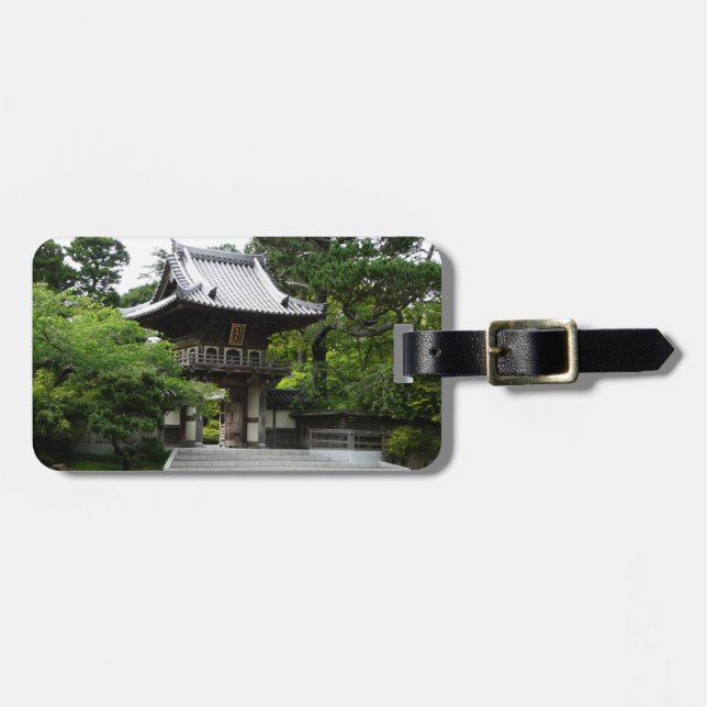 Japanska Tea Garden i San Francisco Bagagebricka (Horisontell Framsida)