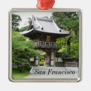 Japanska Tea Garden i San Francisco Julgransprydnad Metall