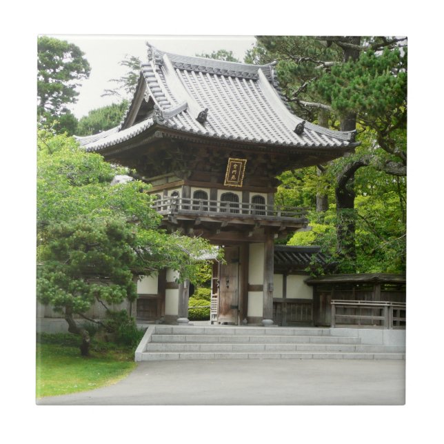 Japanska Tea Garden i San Francisco Kakelplatta (Framsidan)